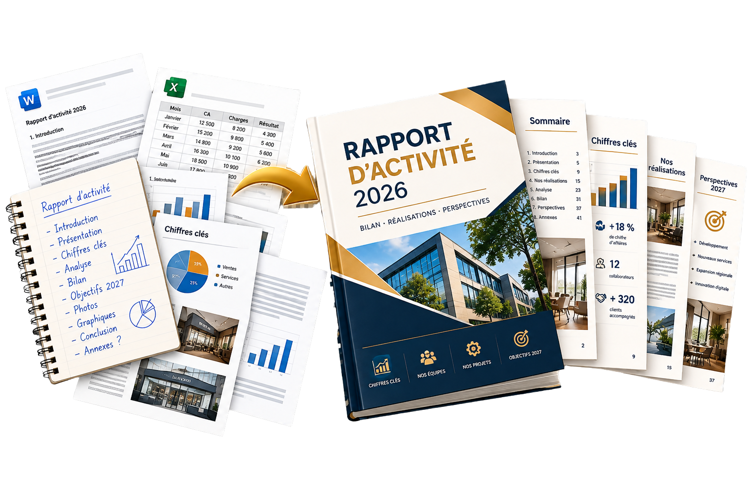 Exemple de rapport d'activité Creatme